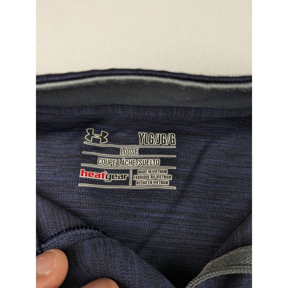 Under Armour Navy Athletic LS Shirt - Picture 3 of 4